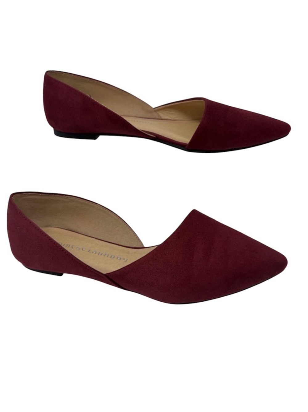 Chinese Laundry Burgundy Pointed Z-Endless Love Slip on Flats Size 8